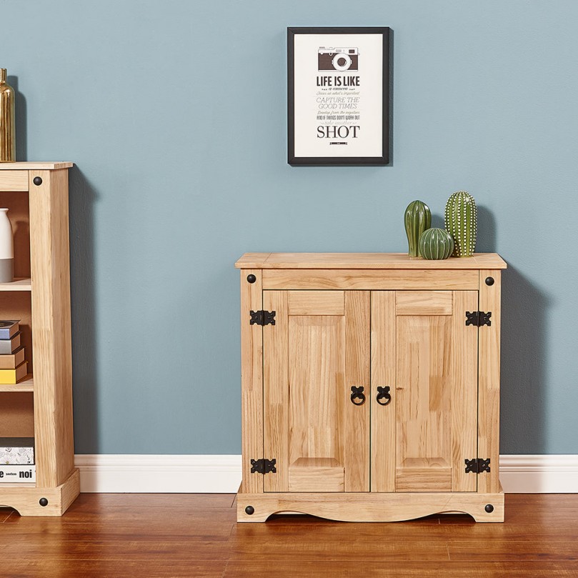 Light Oak Sideboard 2 Door Solid Wood Cabinet Light Oak Sideboard 2 Door Solid Wood Cabinet