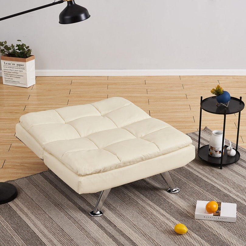 Fabric Single Click Clack Flat Sofa Chair
