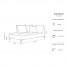 Panana Recamiere sofa bed 2 seat grey JSJ Panana Recamiere sofa bed 2 seat grey JSJ