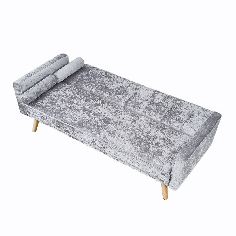 Silkia 3 Seater Velvet Click-Clack Sofa Bed Silkia 3 Seater Velvet Click-Clack Sofa Bed