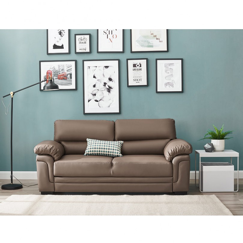 Sharan 3 Seater Faux Leather Sofa Sharan 3 Seater Faux Leather Sofa