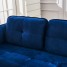 2 Seater Linen Sofa, Button Loveseat