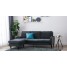 3 Seater Corner Sofa with Footstool - Grey Velvet