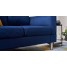 Grey 3 Seater Fabric Sofa with Electroplated Feet Grey 3 Seater Fabric Sofa with Electroplated Feet