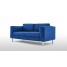Grey 3 Seater Fabric Sofa with Electroplated Feet Grey 3 Seater Fabric Sofa with Electroplated Feet