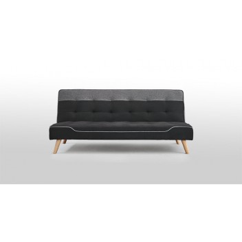 Black Fabric Recliner Sofa Bed