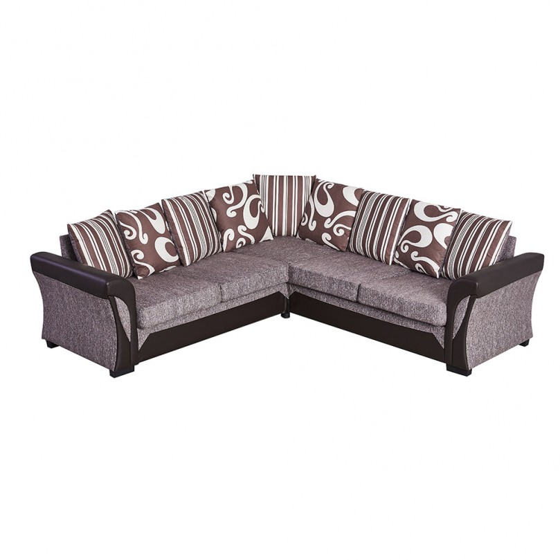 4 Seater Black Linen Fabric L Shaped Corner Sofa - Custom Alt by Opencart SEO Pack PRO