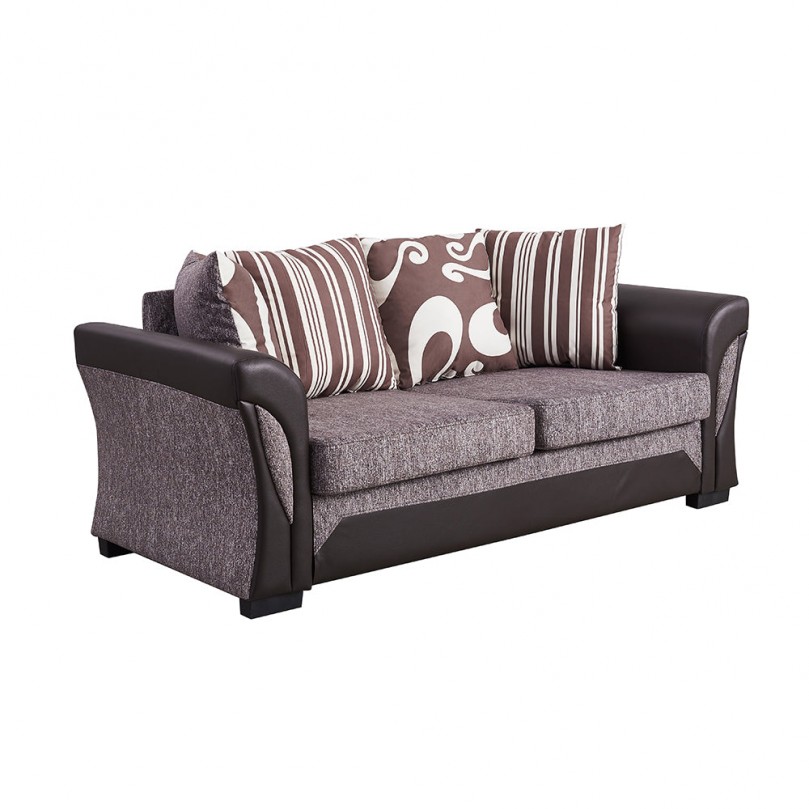 Modern 2 Seater Faux Leather Sofa