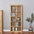 Pine Bookshelf Solid Oak Effect 5 Tier
