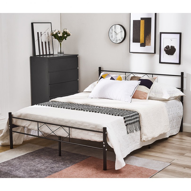 Genex 4ft6 Metal Bed Frame Genex 4ft6 Metal Bed Frame