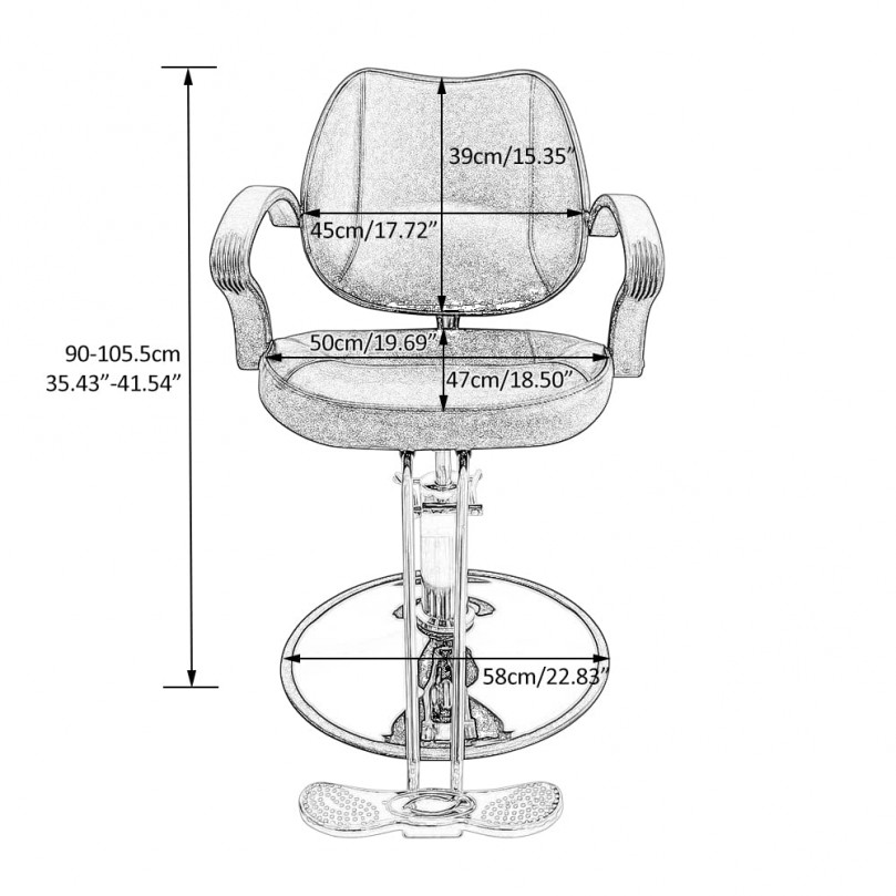 Barber Chair Salon Chair Simple Reclining Hydraulic Pump Barber Chair Adjustable Hairdressing Chair Hair Cut chair Barber Chair Salon Chair Simple Reclining Hydraulic Pump Barber Chair Adjustable Hairdressing Chair Hair Cut chair