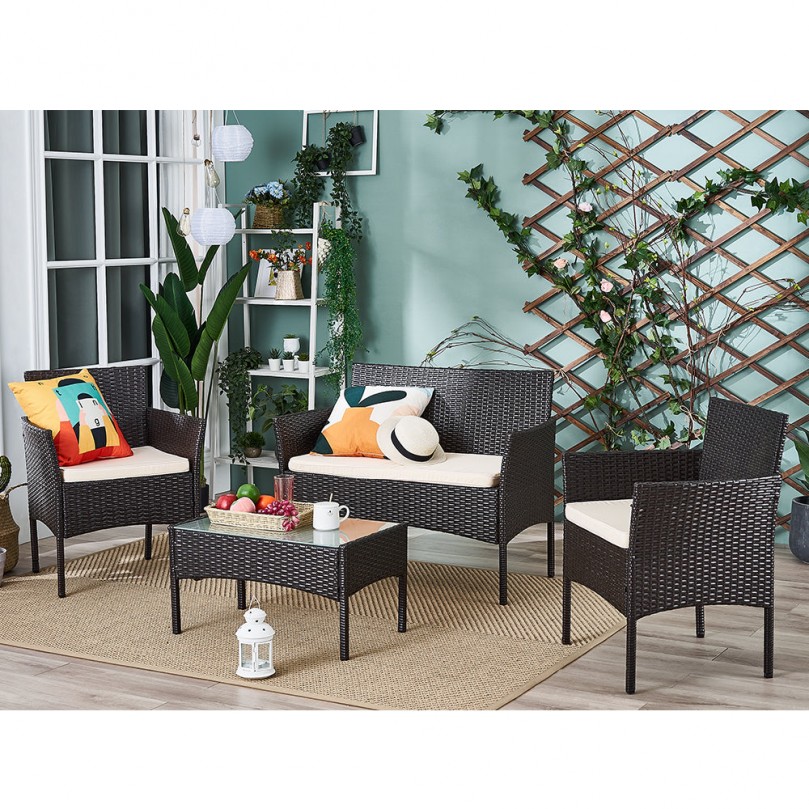 Garden Table with 4 Seater Set