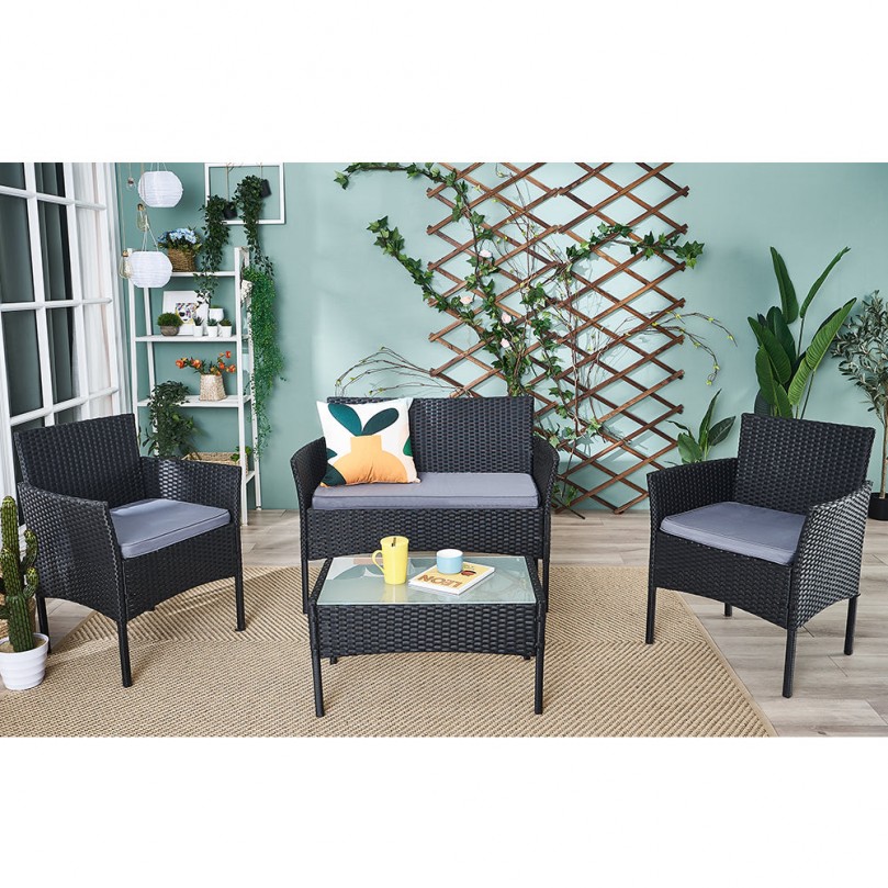 Garden Table with 4 Seater Set