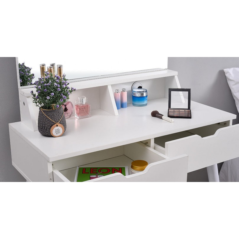 Aless White Dressing Table Aless White Dressing Table - Custom Alt by Opencart SEO Pack PRO