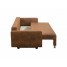 Panana - WALLI sofa bed including pillow cover Gobi brown 2 seat leather Panana - WALLI sofa bed including pillow cover Gobi brown 2 seat leather