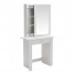 Modern Girls Bedroom Dressing Table Sliding Mirrored Door with 1 Drawer Makeup Desk Cabinet Dresser Vanity Table Bedroom Modern Girls Bedroom Dressing Table Sliding Mirrored Door with 1 Drawer Makeup Desk Cabinet Dresser Vanity Table Bedroom
