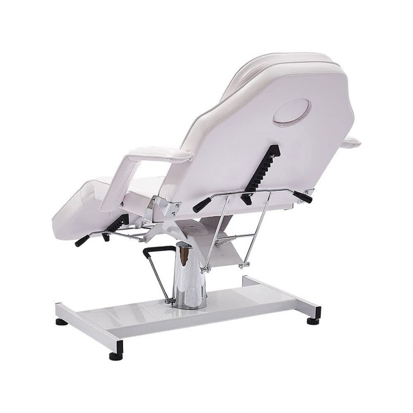 Hydraulic Massage Table, Tattoo SPA Beauty Care Salon Bed Therapy Couch Salon Chair with Chrome Stable Base