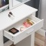 Modern Girls Bedroom Dressing Table Sliding Mirrored Door with 1 Drawer Makeup Desk Cabinet Dresser Vanity Table Bedroom Modern Girls Bedroom Dressing Table Sliding Mirrored Door with 1 Drawer Makeup Desk Cabinet Dresser Vanity Table Bedroom