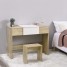 Modern Dressing Table Set with Flip-up Mirror Wood Makeup Table Vanity Console Dresser with Stool Bedroom Furniture Girls Gift Modern Dressing Table Set with Flip-up Mirror Wood Makeup Table Vanity Console Dresser with Stool Bedroom Furniture Girls Gift