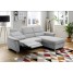 Panana silver colored microfiber 3 seater sofa £500 JSJ