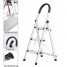Step Ladder Folding Step Stool Anti-Slip Wide Step, Aluminum Light Weight Folding Step Stool
